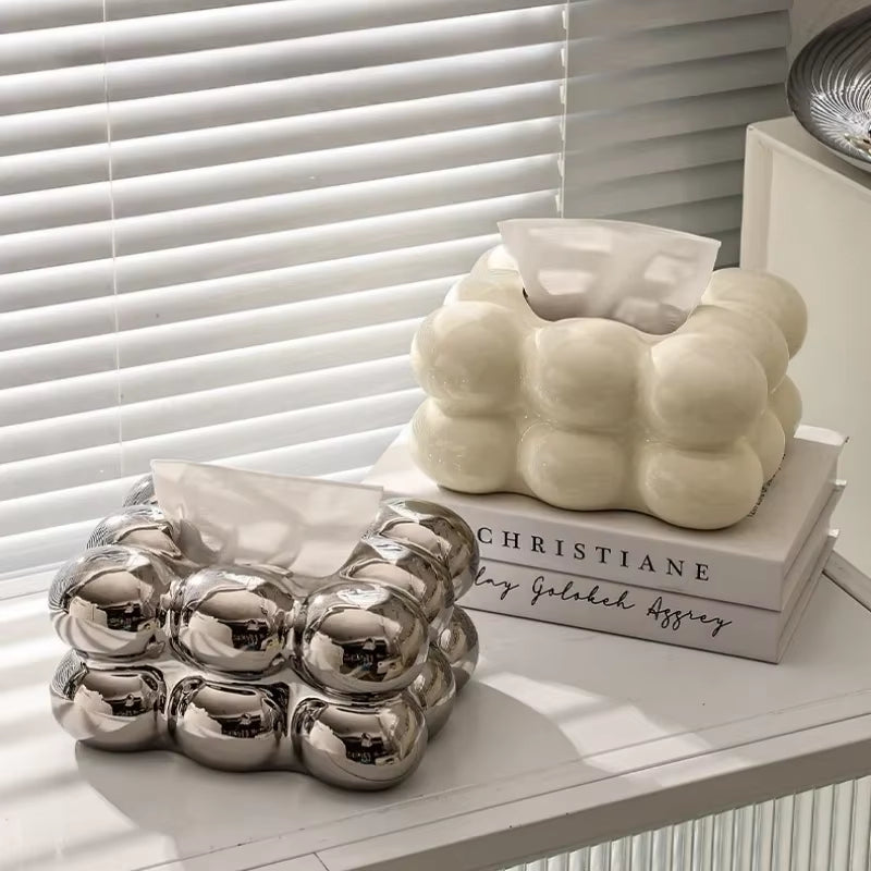 Boîte à Mouchoirs Moderne au Design Bubble – Chic et Contemporain