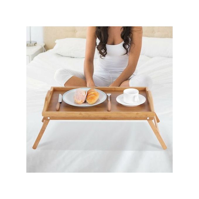 Table Plateau Pliable Portable – Bureau de Lit & Plateau Café Multifonction ☕ NESTO.MA
