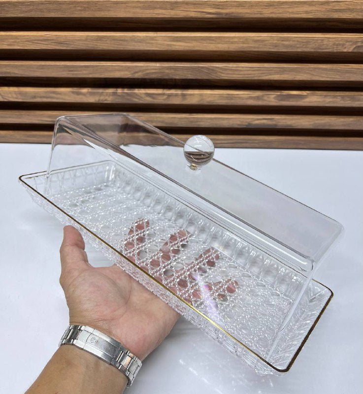 Présentoir à Cupcakes et Collations avec Couvercle