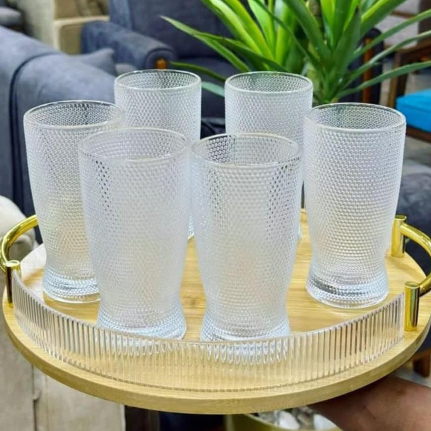 6 Verres Transparents – Élégance Intemporelle et Simplicité Moderne