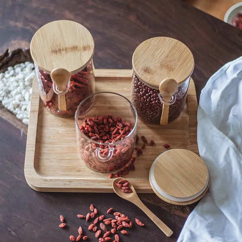3 Pots Scellés avec Cuillère - 500 ml
