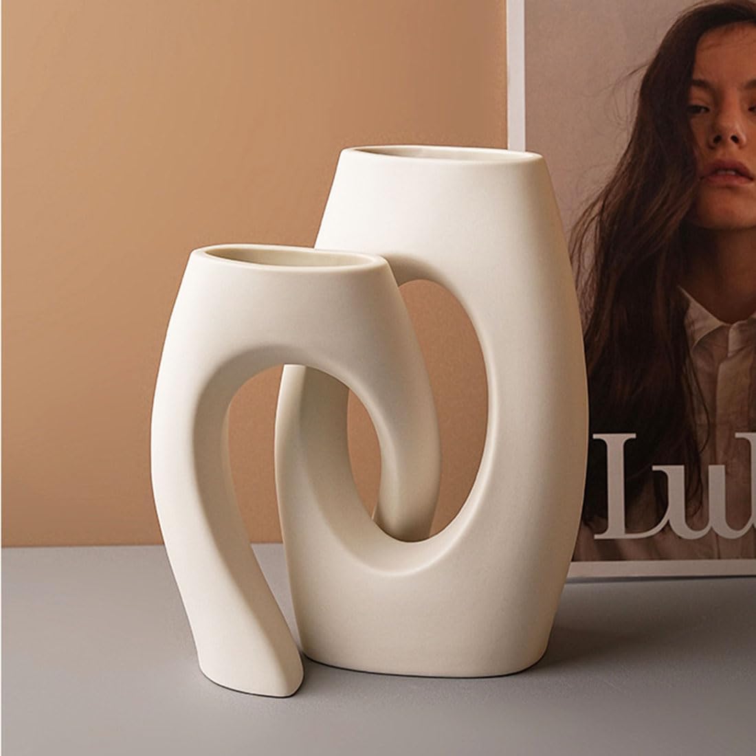 Vase herbe de la pampa