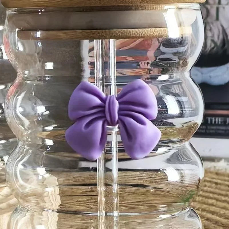 6 Tasse en Verre Ă  Bulles Multicolore