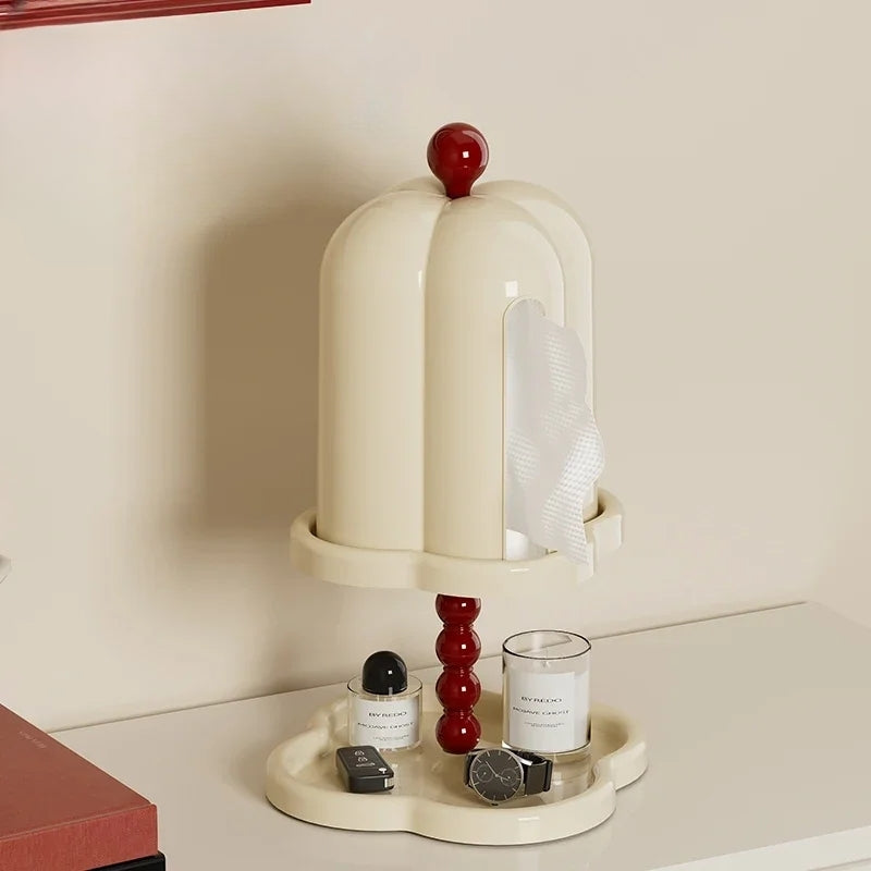 Boîte à Mouchoirs Rétro Française | Design Café Chic | Organisateur Papier de Luxe