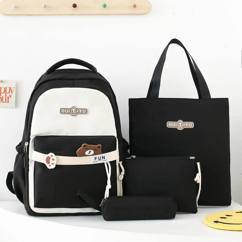 Set Scolaire 4 Pièces – Sac à Dos et Accessoires NESTO MAROC