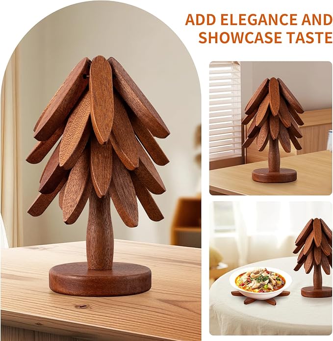 Lot de 4 dessous de plat en bambou