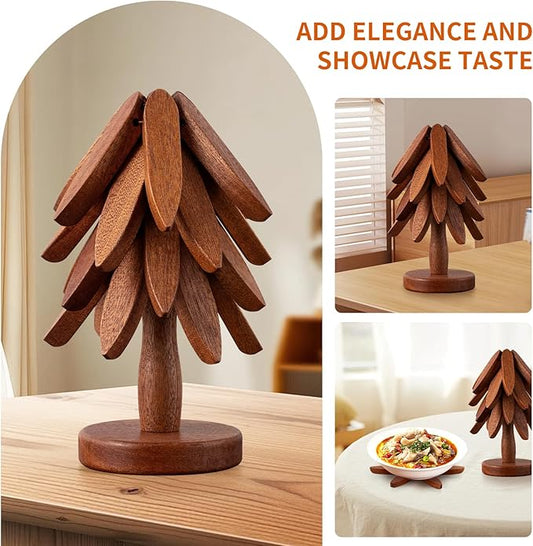 Lot de 4 dessous de plat en bambou