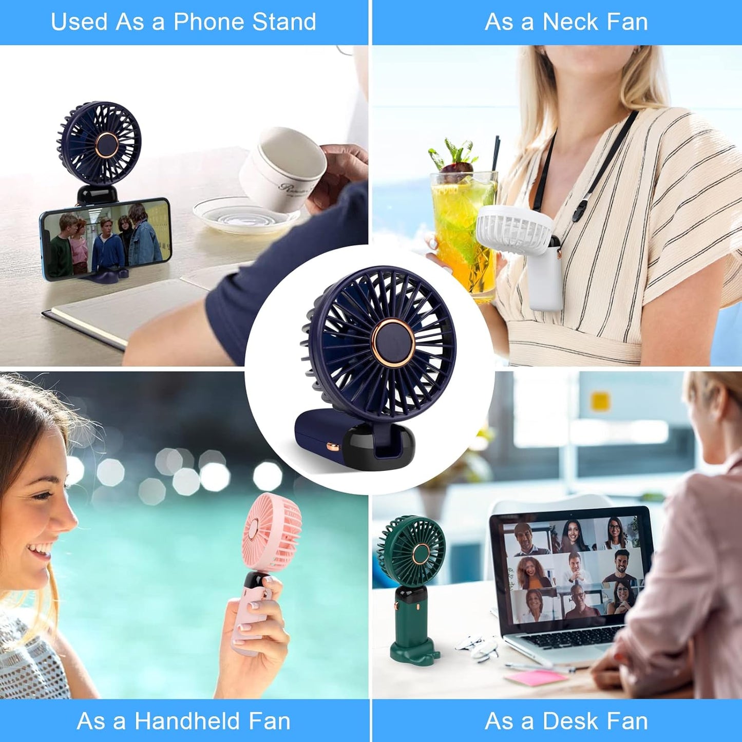 Mini Ventilateur Portable à Main – Pliable et Rechargeable USB