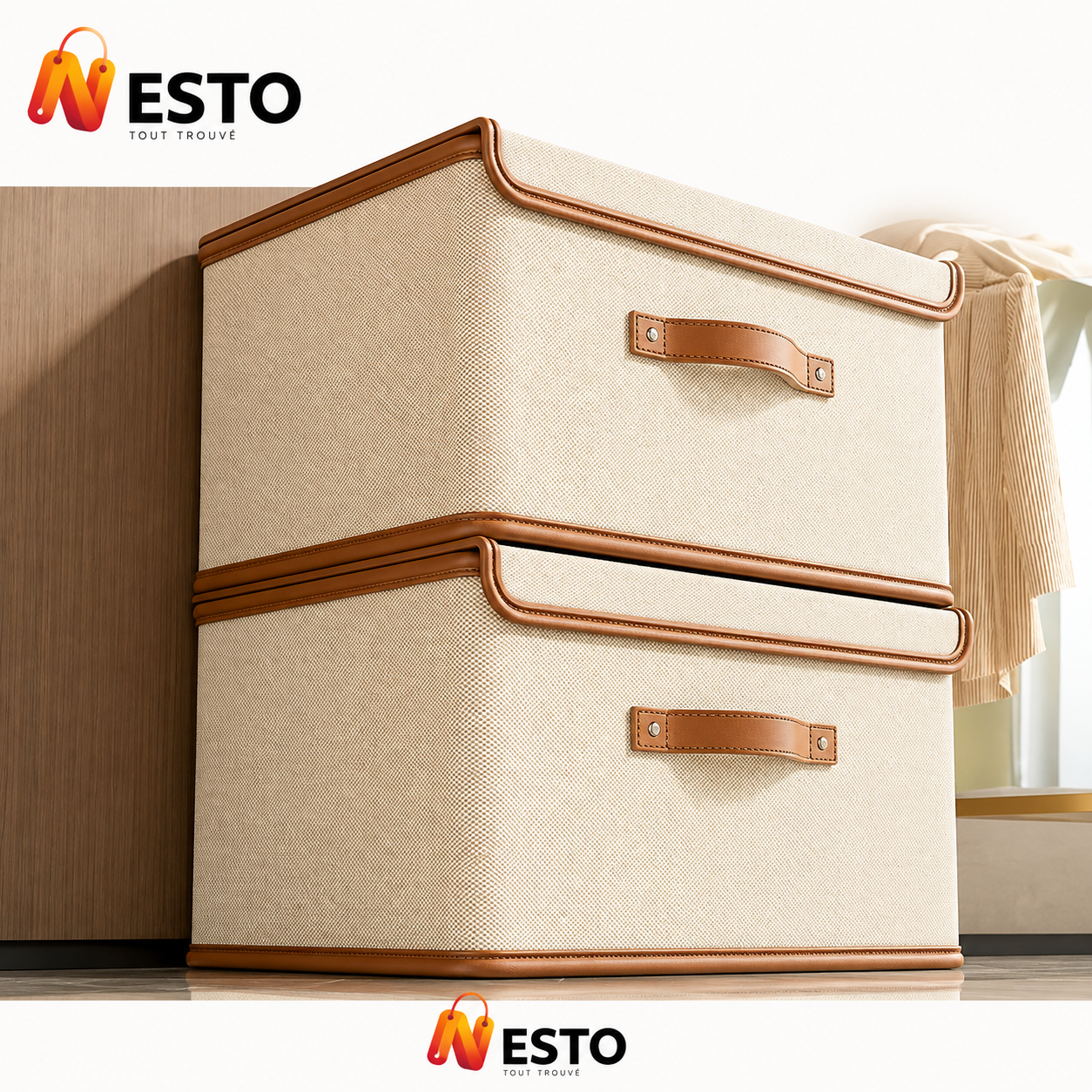2 Valcatch Organisateur avec Couvercle – Rangement Pratique & Poignées