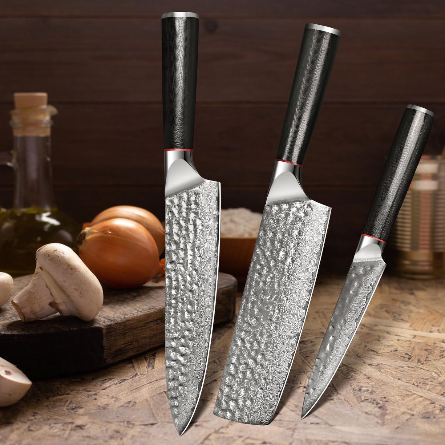 Japonaise Kitchen Knife Set  Precision and Elegance for Chefs