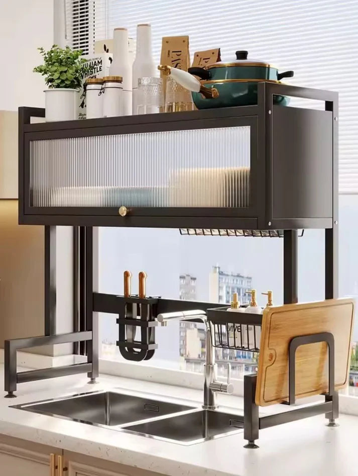 Égouttoir Surélevé Grande Capacité – Cuisine Propre et Ordonnée