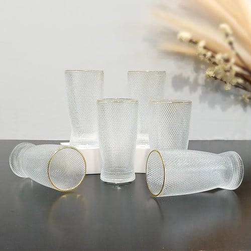 6 Verres Transparents – Élégance Intemporelle et Simplicité Moderne
