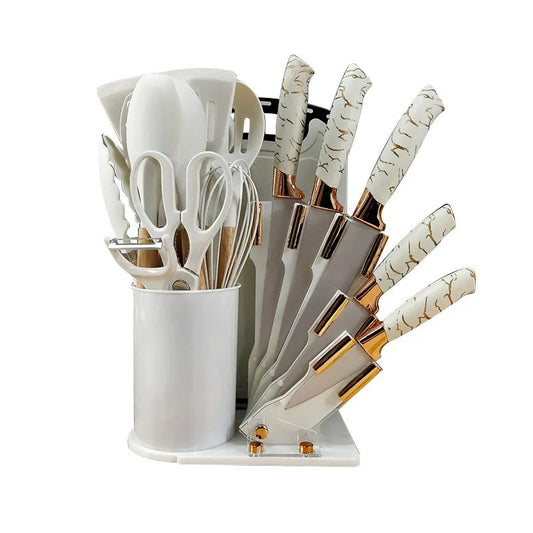 Ensemble d'ustensiles de cuisine en silicone de haute qualité 20PCS 20 PCS 20 pièces, ensembles d'accessoires de cuisine, outils de cuisine en silicone, ensembles d'accessoires