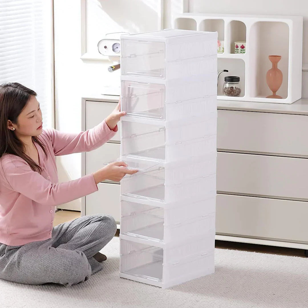 Rangement de Chaussures Pliable à 6 Étages