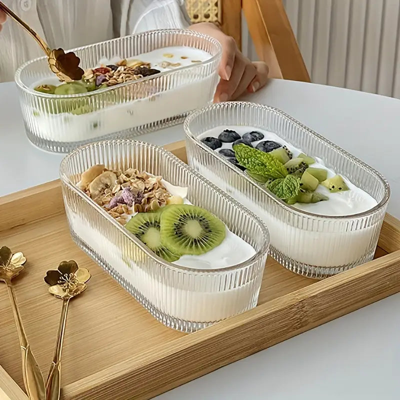 3 Organisateur transparent en verre –  cuisine moderne