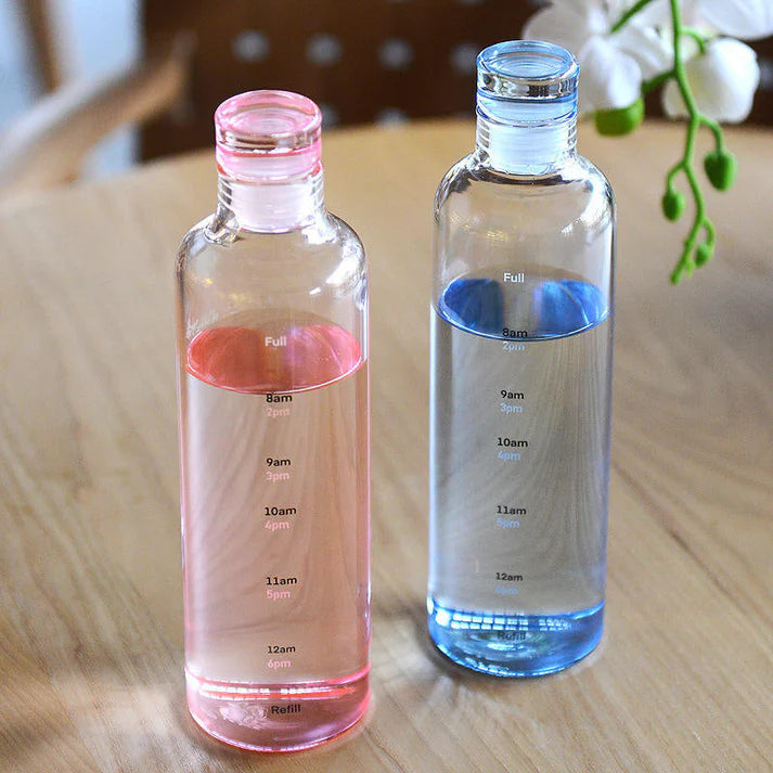 2 Bouteille d’Eau NESTO Glass avec Échelle de Temps