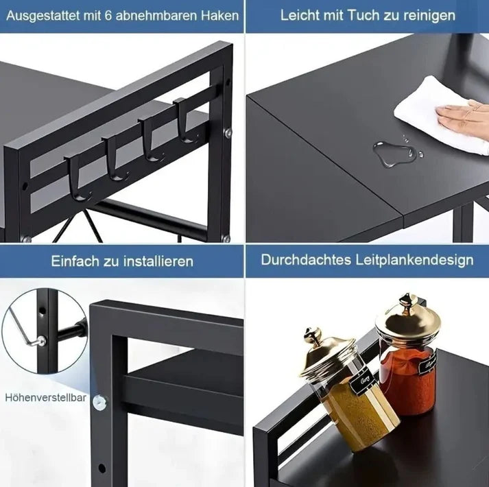 NESTO Étagère de Cuisine Rétractable et Extensible – Gain de Place