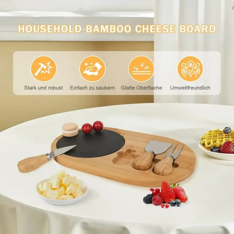 Planche à Fromage en Bois Naturel Premium NESTO MAROC