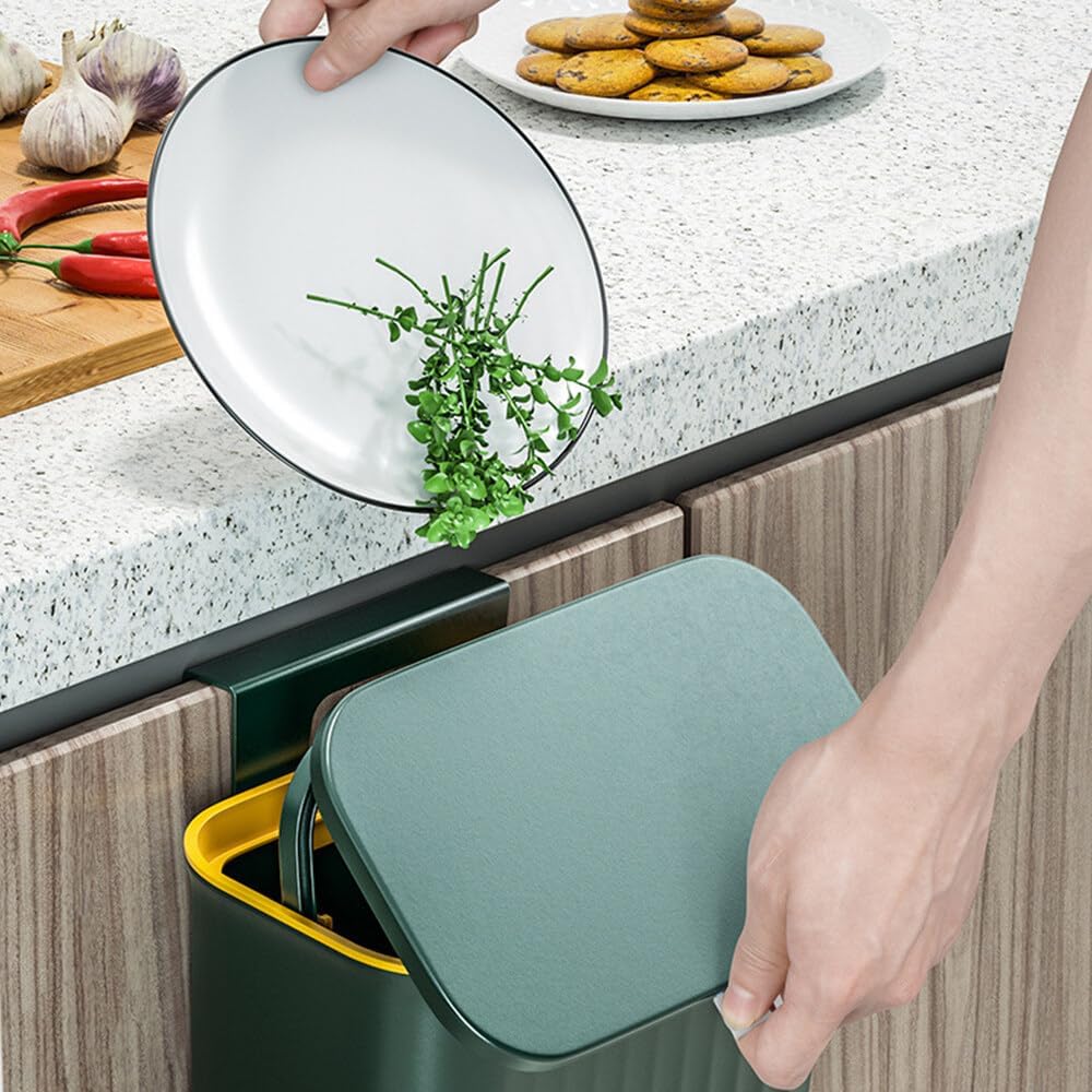 NESTO✨Poubelle de Cuisine Fixable 9L