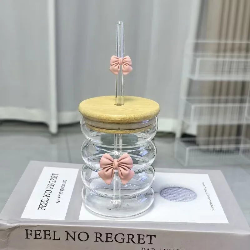 6 Tasse en Verre Ă  Bulles Multicolore