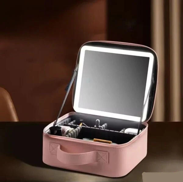 Sac Vanity avec Miroir Lumineux – Organisation et Style NESTO MAROC