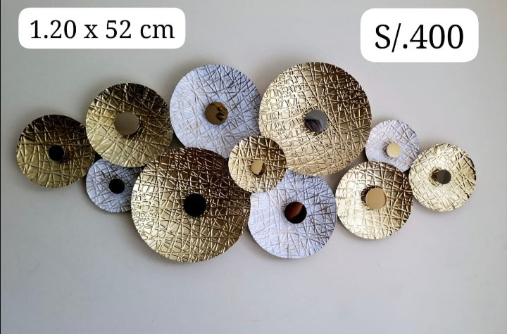 NESTO🍁Lumière Murale 3D en Fer Forgé – Décoration de Luxe 120x60 cm avec Éclairage LED