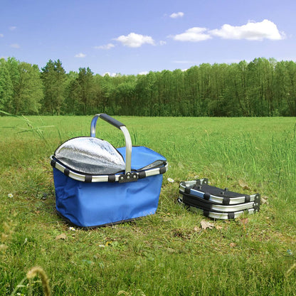 Panier Isotherme Pliable Grande Capacité avec Couvercle
