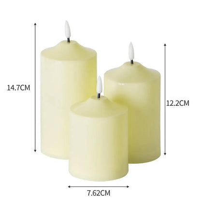 Lot de 3 bougies avec fonction minuterie intégrée NESTO.MA