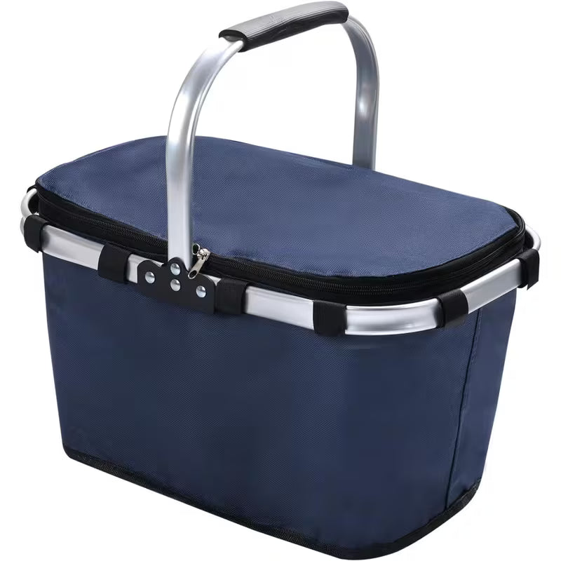 Panier Isotherme Pliable Grande Capacité avec Couvercle