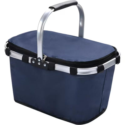 Panier Isotherme Pliable Grande Capacité avec Couvercle
