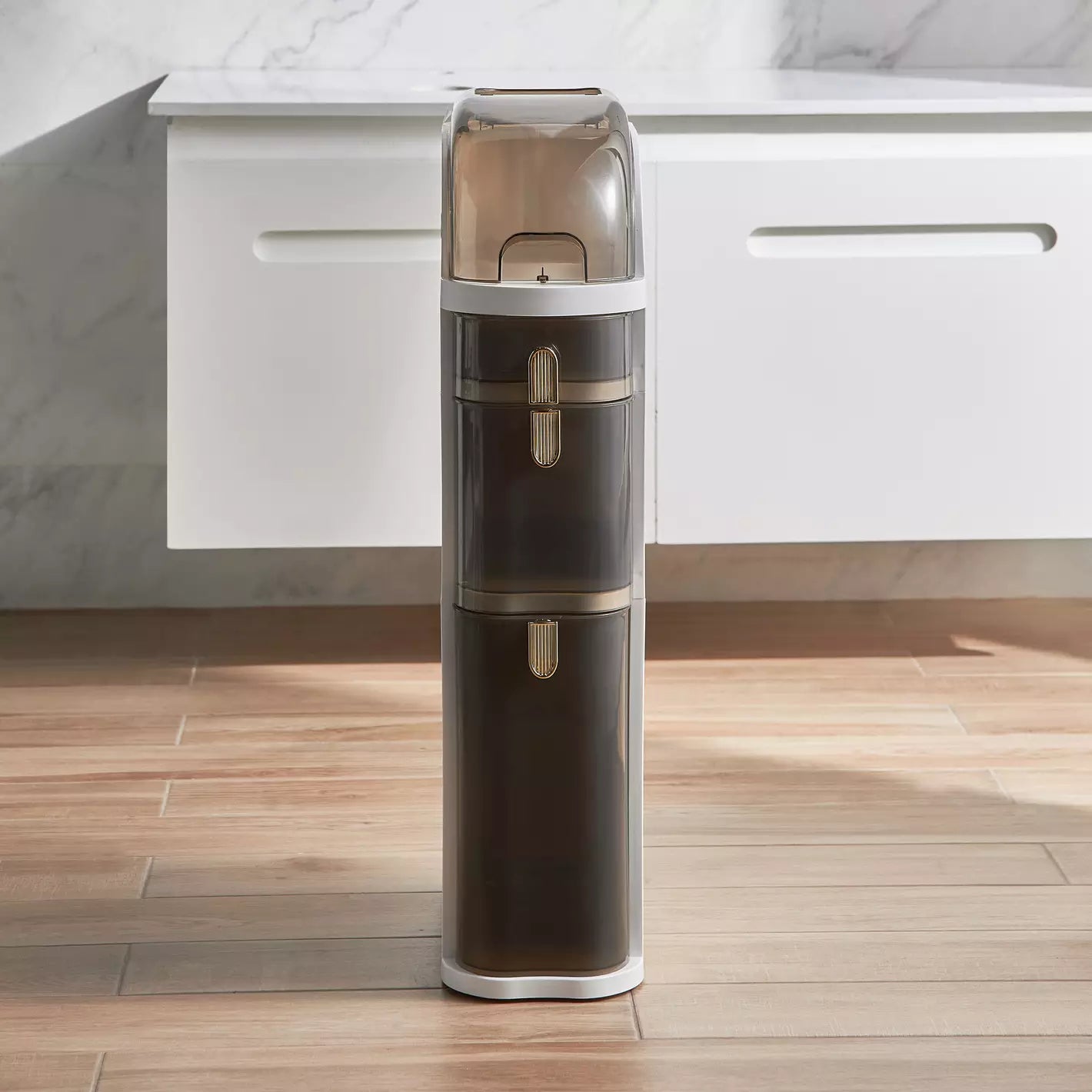 Meuble de Rangement Fin avec Roulettes et Tiroirs Transparents – Organisateur Gain de Place pour Salle de Bain