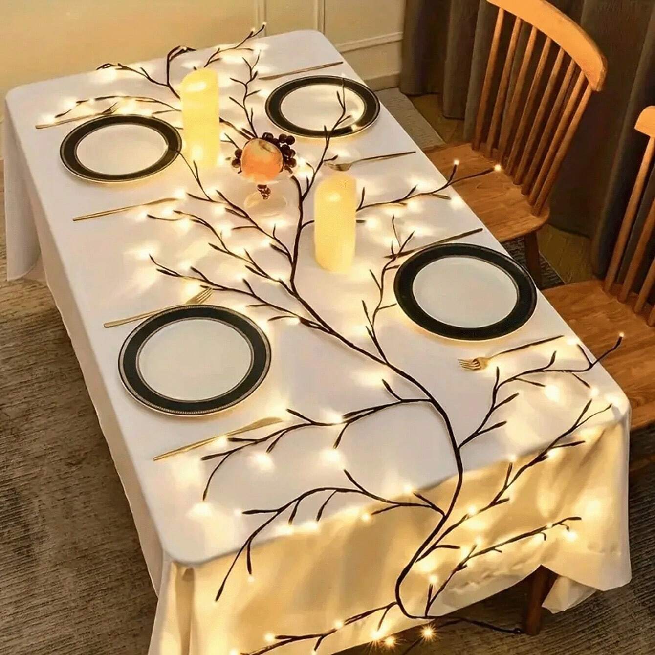 NESTO🌸Lampe LED décorative en forme de branche fleurie pour mur et intérieur. Ambiance chaleureuse, design élégant et lumière douce pour chambre, salon ou bureau