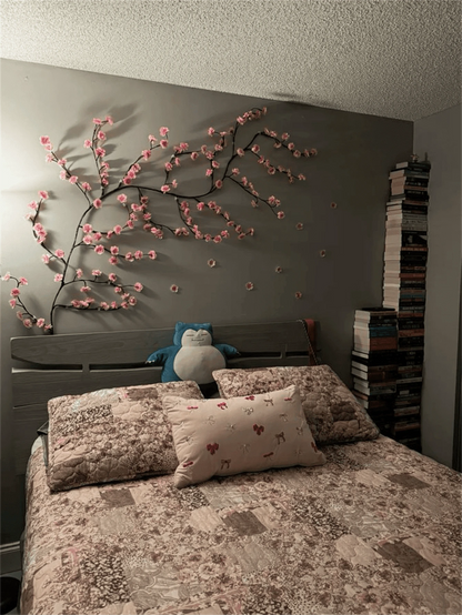NESTO🌸Lampe LED décorative en forme de branche fleurie pour mur et intérieur. Ambiance chaleureuse, design élégant et lumière douce pour chambre, salon ou bureau