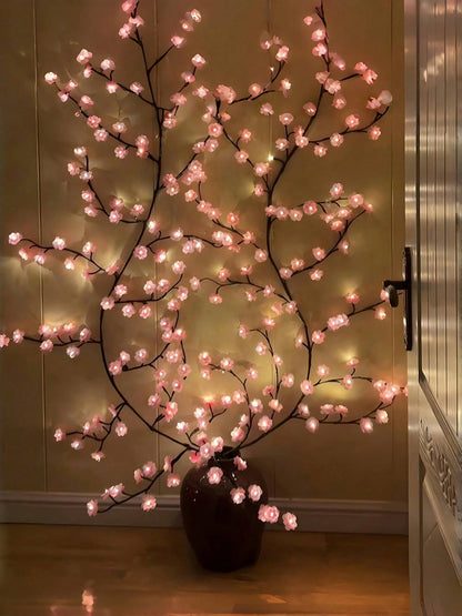 NESTO🌸Lampe LED décorative en forme de branche fleurie pour mur et intérieur. Ambiance chaleureuse, design élégant et lumière douce pour chambre, salon ou bureau