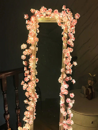 NESTO🌸Lampe LED décorative en forme de branche fleurie pour mur et intérieur. Ambiance chaleureuse, design élégant et lumière douce pour chambre, salon ou bureau