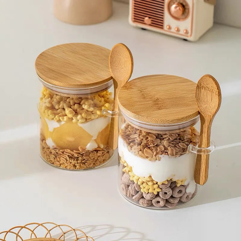 3 Pots Scellés avec Cuillère - 500 ml