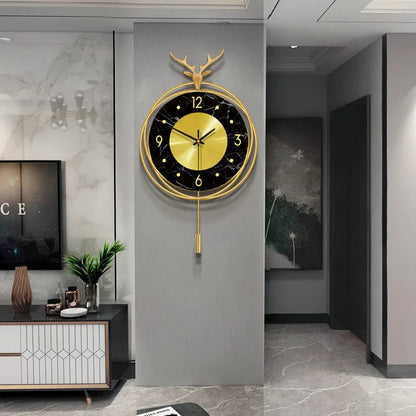Horloge Murale 3D en Marbre – Élégance et Design NESTO MAROC