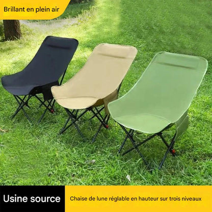 Chaise Moon Pliable – Légère, Compacte et Facile à Transporter