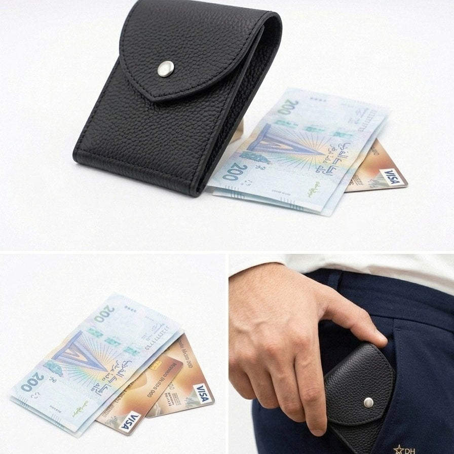 Portefeuille en Cuir Véritable pour Homme - Élégance et Durabilité