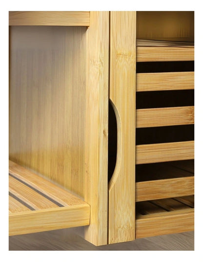 Organisateur Multifonction en Bambou – Style Nature & Grand Rangement  Nesto.ma maroc