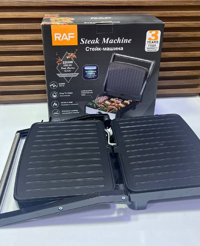 Grill Électrique Puissant RAF – Steaks, Paninis et Légumes NESTO.MA MAROC