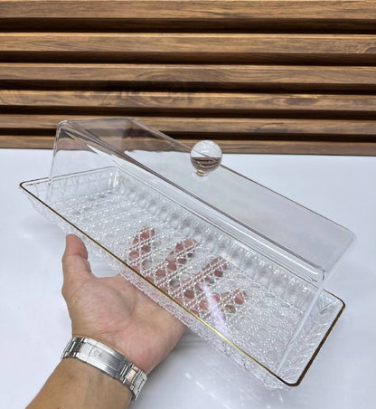 Présentoir à Cupcakes et Collations avec Couvercle