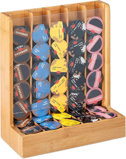Organisateur de Capsules de Café en Bambou