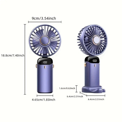 Ventilateur Portatif avec Écran et Batterie 3000mAh