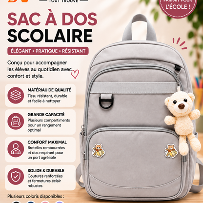 Sac à Dos Étudiante Grande Capacité – Style Moderne & Élégant