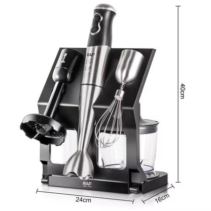 Blender Plongeant RAF R.3004 5 en 1 – Mixeur 500W Multifonction