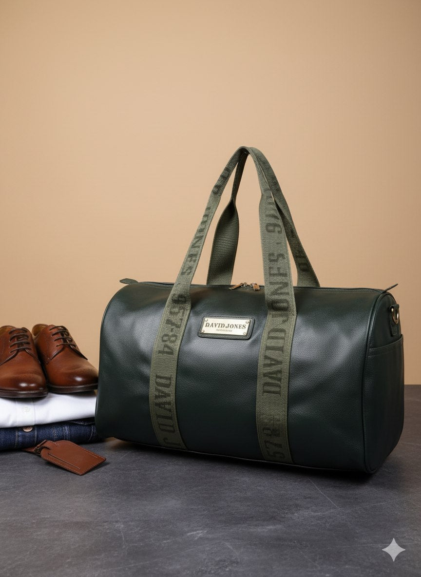 David Jones - Grand sac de voyage pour femme - Sac à main polochon - Sacs de sport en cuir synthétique - Sacs de sport grande capacité pour homme - Sac bandoulière multifonctionnel