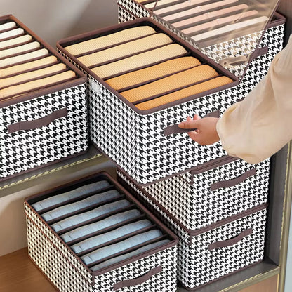 3 Armoire de Rangement Domestique avec Planche en PP et Boîtes de Rangement pour Chandails et T-Shirts