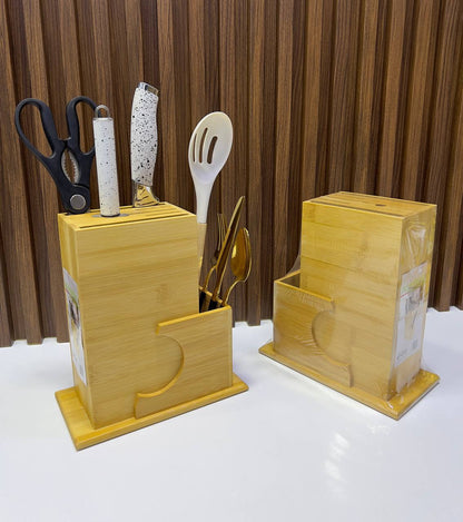 Porte-Couteau en Bambou – Rangement Design & Sécurisé
