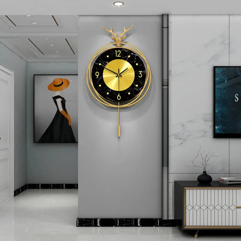 Horloge Murale 3D en Marbre – Élégance et Design NESTO MAROC